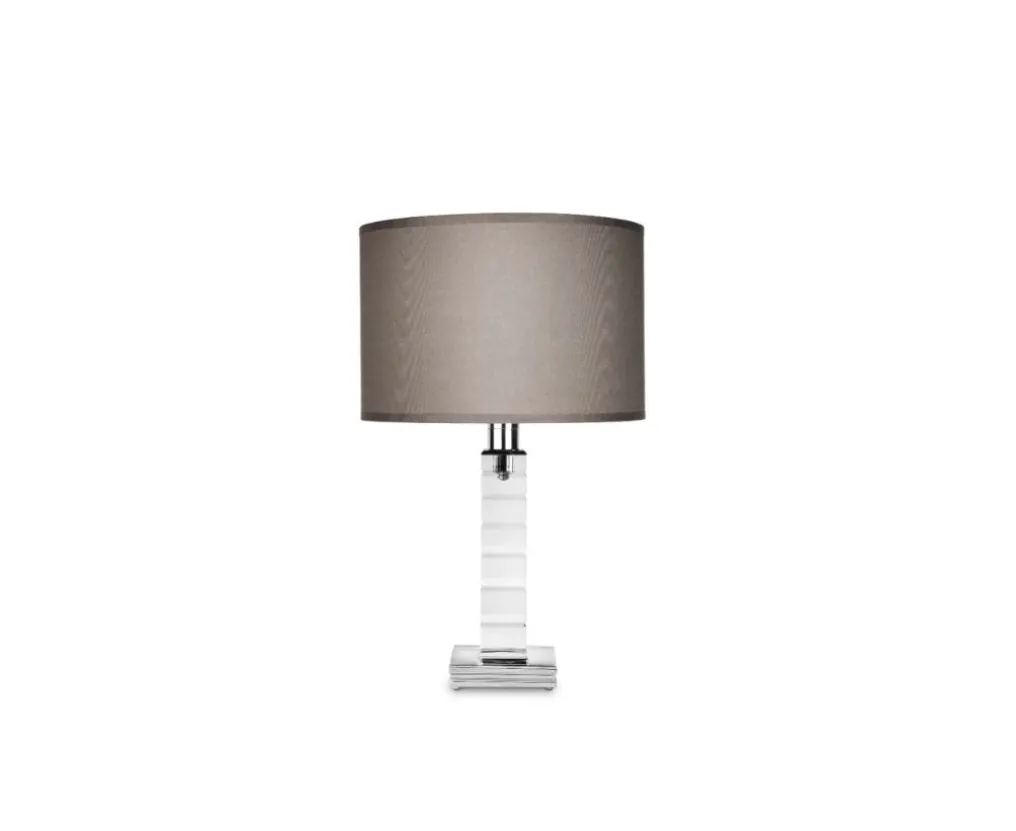 ADIANTE H434 FLANNEL-GREY LAMPSHADE TABLE LAMP