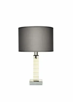 ADIANTE H434 FLANNEL-GREY LAMPSHADE TABLE LAMP