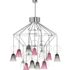 APOLLO 15L AMETHYST FLANNEL-GREY CHANDELIER