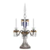 ARLEQUIN CANDELABRE 3B BLEU FONCE NOIR FLANELLE