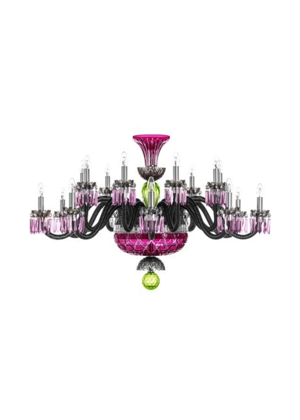 ARLEQUIN HORIZ 18L SKY-BLUE DARK-BLUE F-GREY CHANDELIER