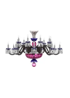 ARLEQUIN HORIZ 18L SKY-BLUE DARK-BLUE F-GREY CHANDELIER
