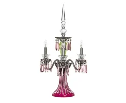 ARLEQUIN 3L AMETHYST C-GREEN F-GREY CANDELABRA