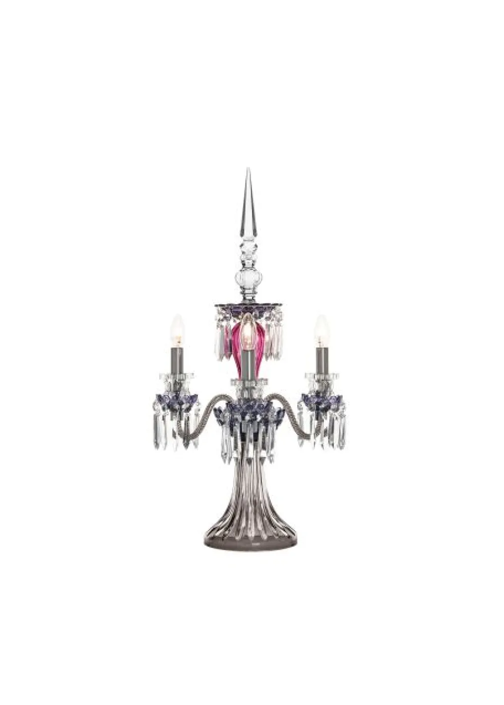 ARLEQUIN 3L AMETHYST PURPLE F-GREY CANDELABRA