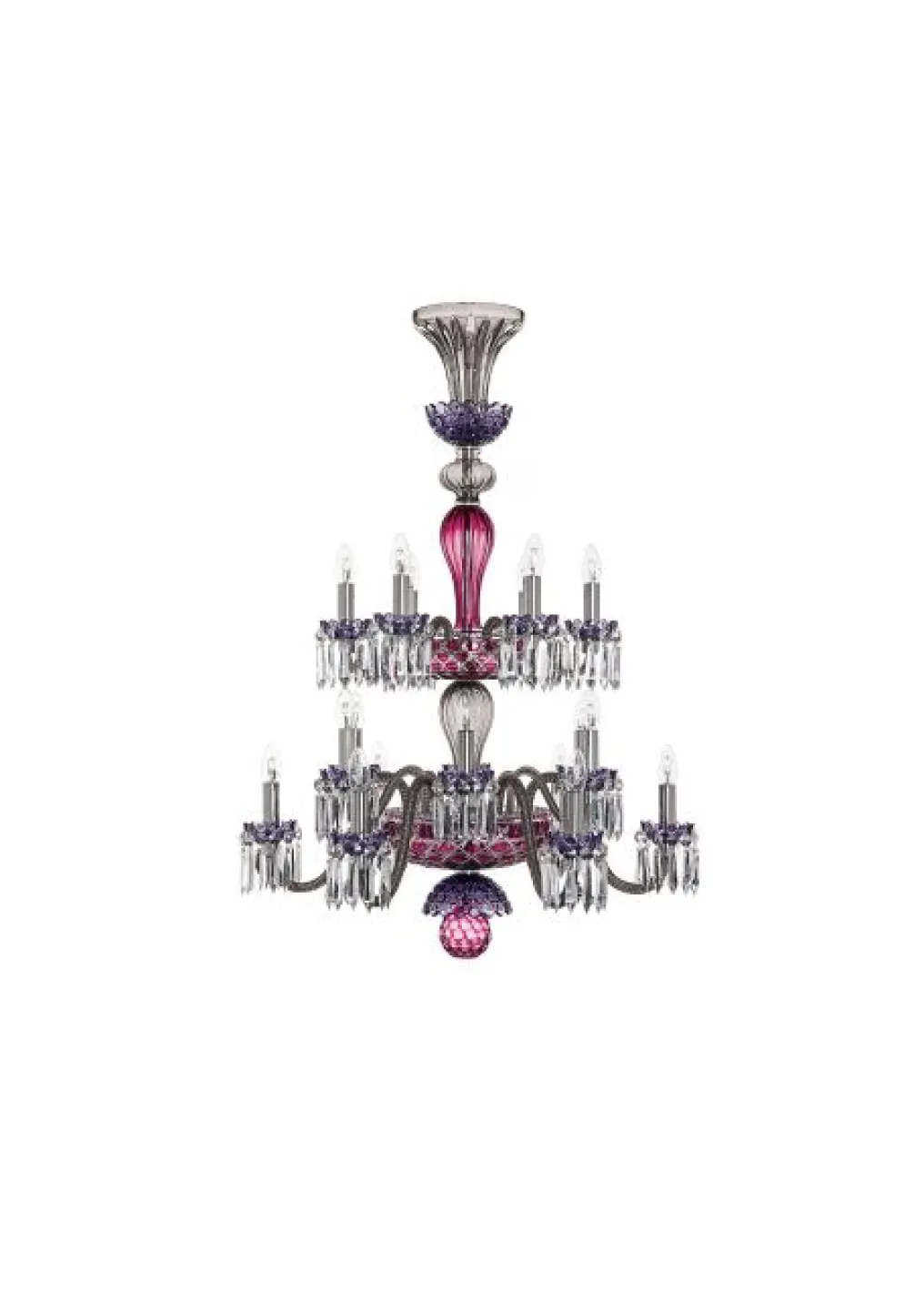 ARLEQUIN 18L AMETHYST PURPLE F-GREY CHANDELIER