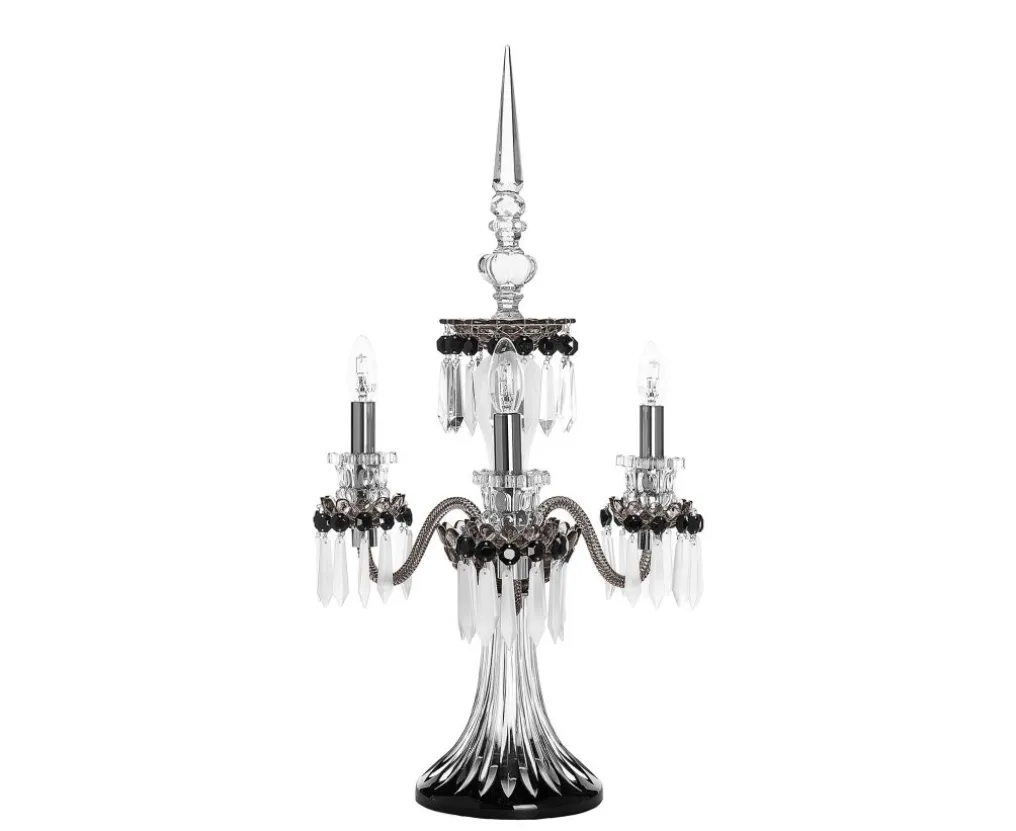 ARLEQUIN 3L BLACK SATIN-FINISHED F-GREY CANDELABRA