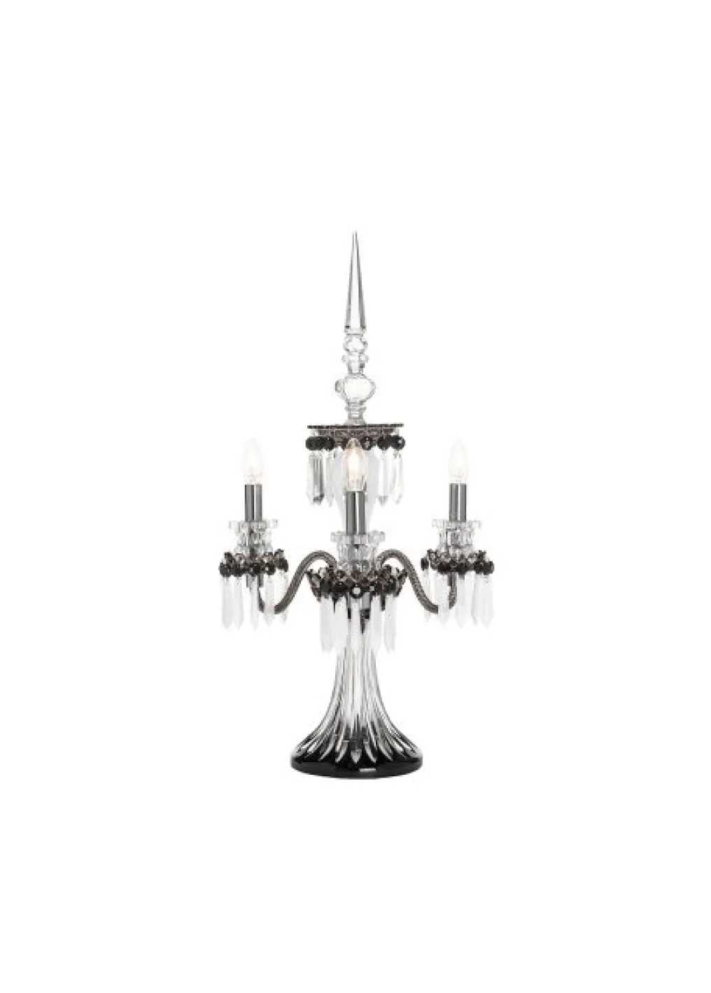 ARLEQUIN 3L BLACK SATIN-FINISHED F-GREY CANDELABRA
