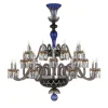 ARLEQUIN 24L DARK-BLUE BLACK F-GREY CHANDELIER