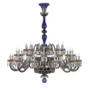 ARLEQUIN 36L DARK-BLUE BLACK F-GREY CHANDELIER