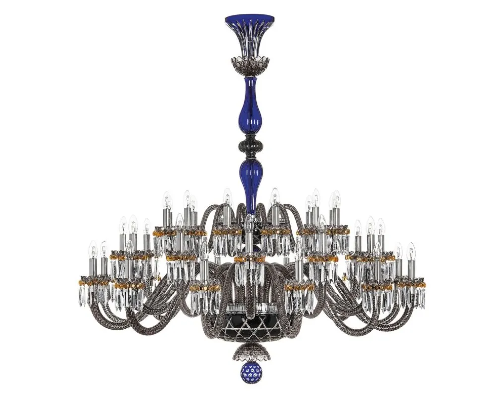 ARLEQUIN 36L DARK-BLUE BLACK F-GREY CHANDELIER