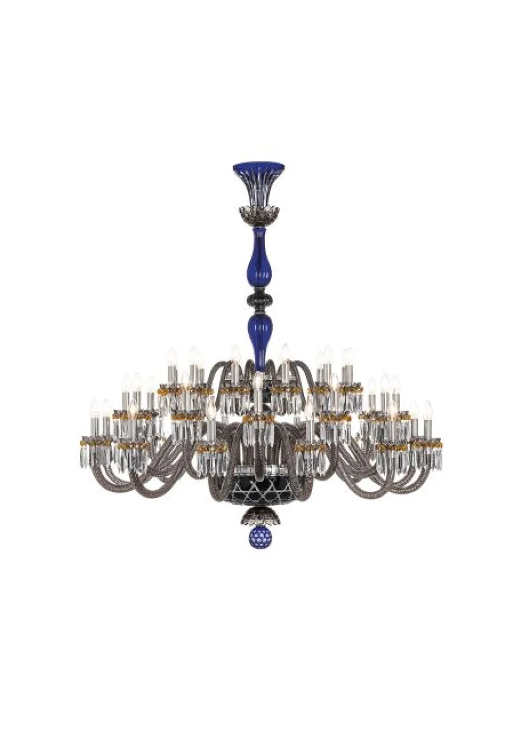 ARLEQUIN 36L DARK-BLUE BLACK F-GREY CHANDELIER