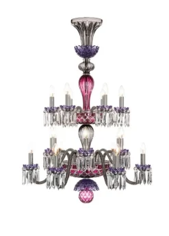 ARLEQUIN 18L DARK-BLUE BLACK F-GREY CHANDELIER