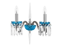 ARLEQUIN 2L FLANNEL-GREY SKY-BLUE SCONCE