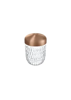 Copper-finished mini portable lamp: treat yourself to the Saint-Louis crystal lamp
