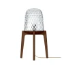 FOLIA DARK WOOD FOOTED TABLE LAMP