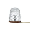 FOLIA DARK WOOD TABLE LAMP