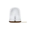 FOLIA DARK WOOD TABLE LAMP SATIN-FINISHED