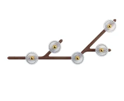 FOLIA 5L 45° UNIT DARK WOOD SCONCE