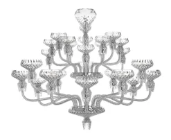 FOLIA 24L CHROME-PLATED FINISH CHANDELIER