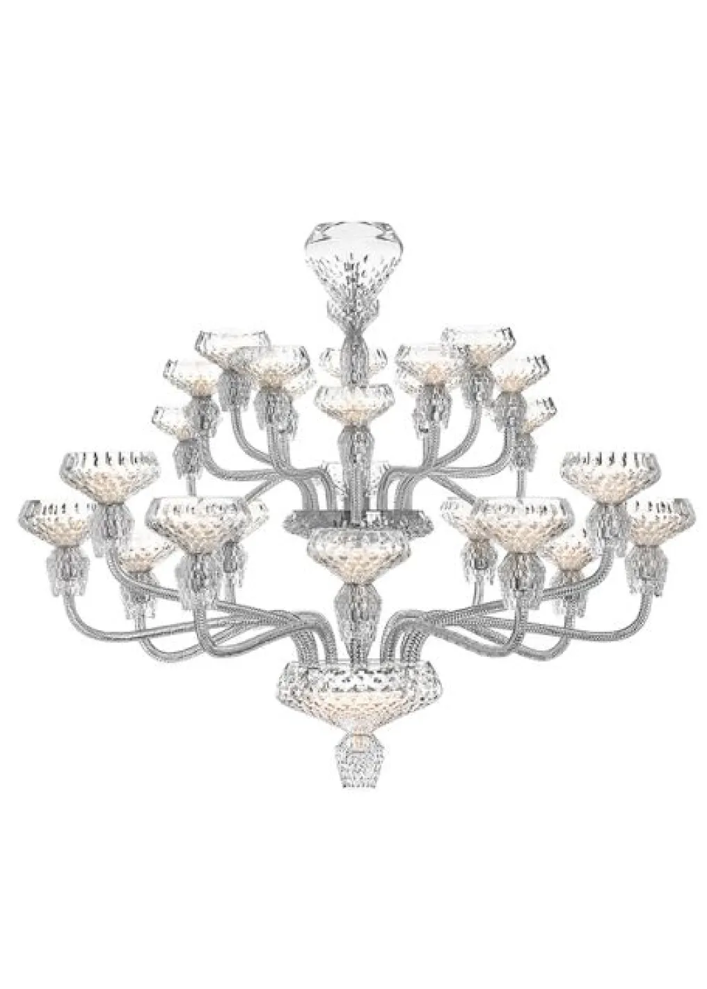 FOLIA 24L CHROME-PLATED FINISH CHANDELIER