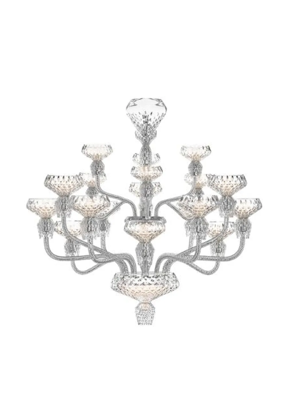 FOLIA 18L CHROME-PLATED FINISH CHANDELIER