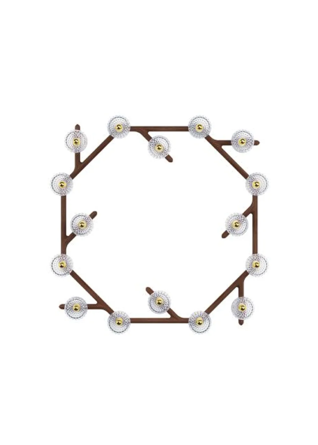 FOLIA 16L CIRCULAR UNIT CLEAR WOOD SCONCE