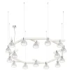 FOLIA 16L CIRCULAR UNIT WHITE WOOD PENDANT LIGHT