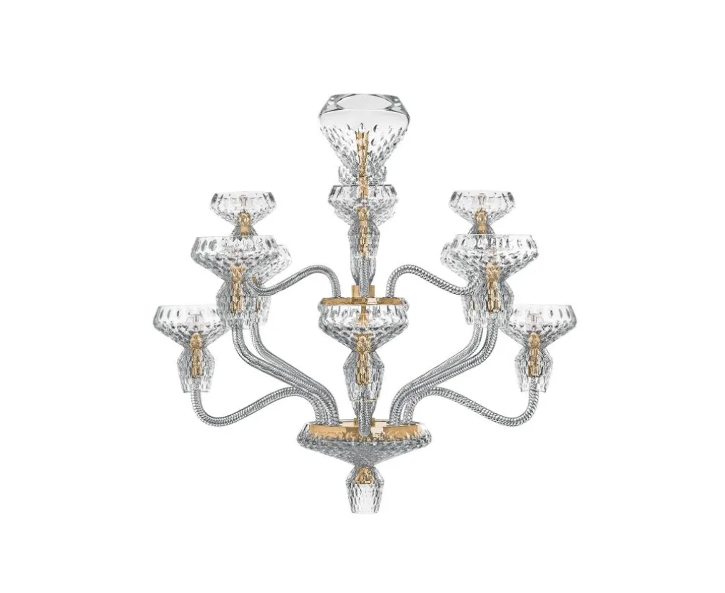 FOLIA 12L GOLDEN FINISH CHANDELIER