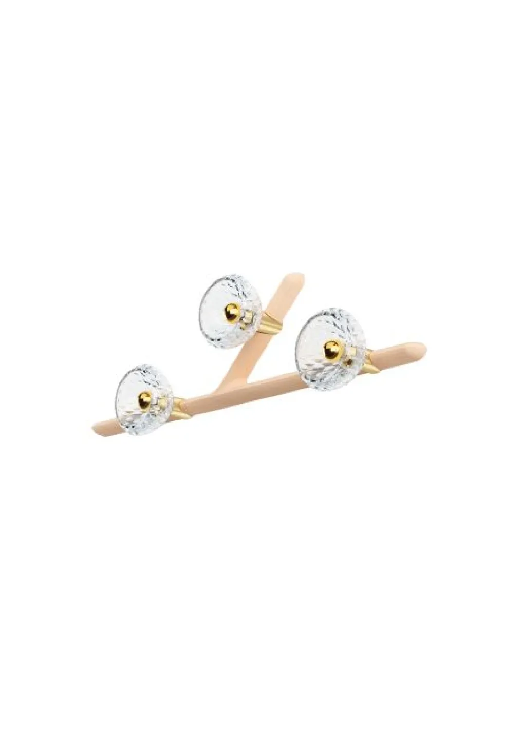 FOLIA 3L LEFT UNIT CLEAR WOOD SCONCE