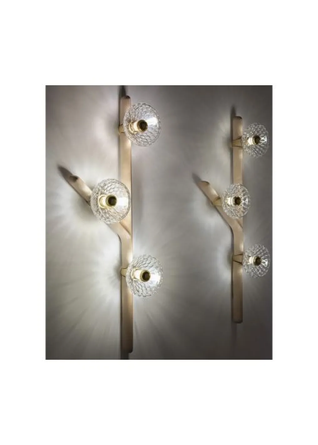 FOLIA 3L LEFT UNIT CLEAR WOOD SCONCE