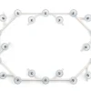 FOLIA 20L OVAL UNIT WHITE WOOD SCONCE
