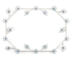 FOLIA 20L OVAL UNIT WHITE WOOD SCONCE