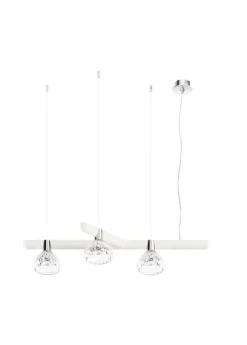 FOLIA 3L RIGHT UNIT DARK WOOD PENDANT LIGHT