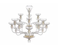 FOLIA 18L SATIN-FINISHED GOLDEN FINISH CHANDELIER