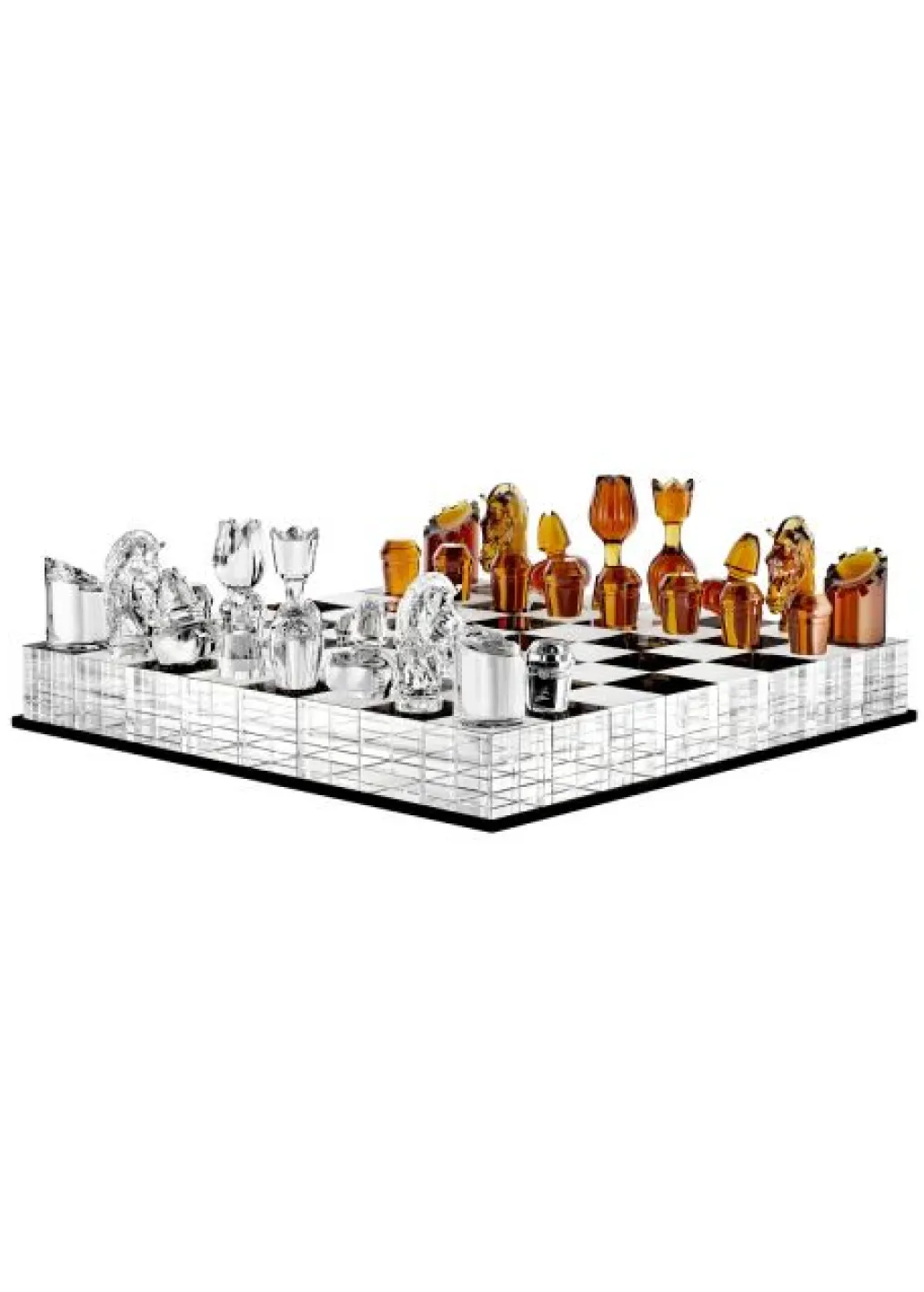 JEU PRESTIGE AMBER CHESS SET