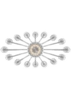 16-light oval chandelier large lighted bowl option