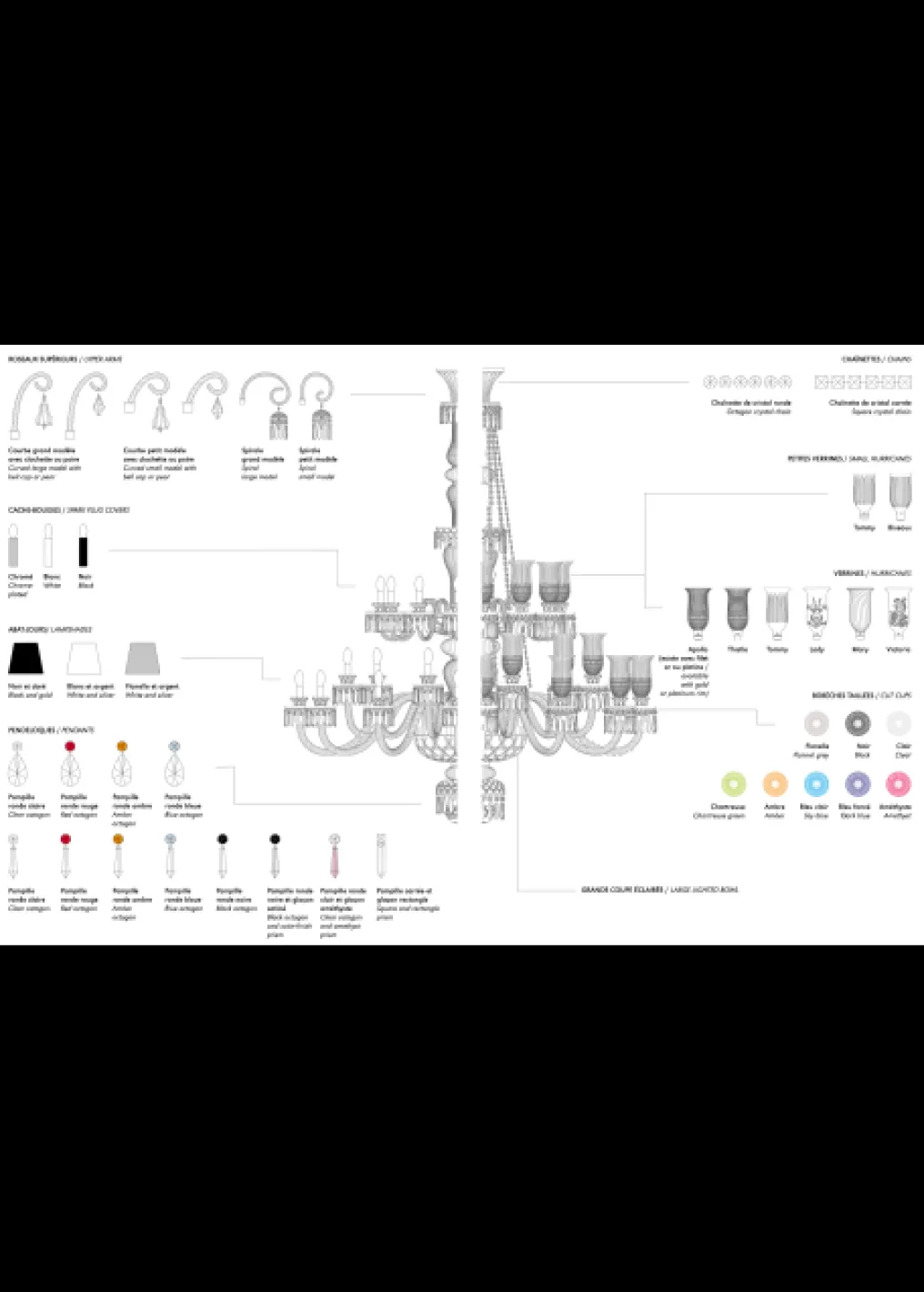 16-light oval chandelier large lighted bowl option