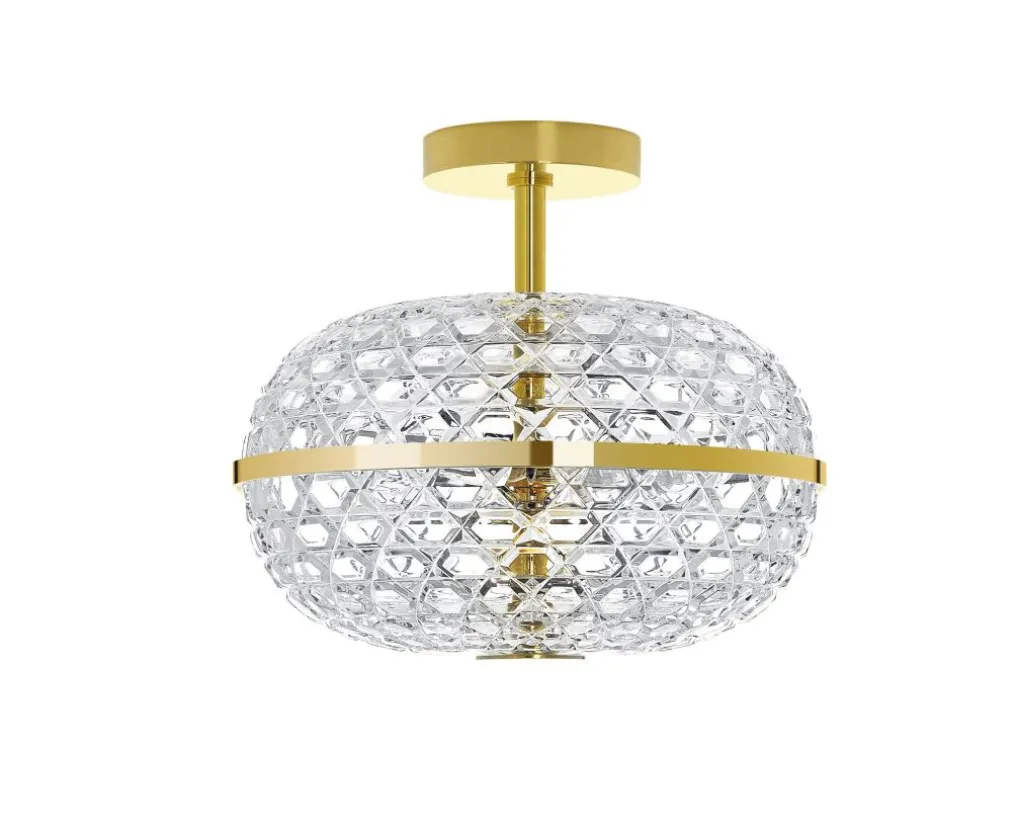 ROYAL DOUBLE GOLDEN FINISH CEILING LIGHT