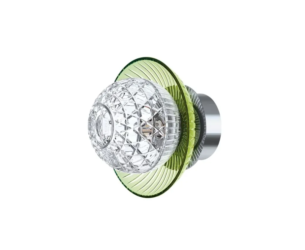 ROYAL 1L C-GREEN POLISHED STAINLESS STEEL FINISH IP44 SCONCE