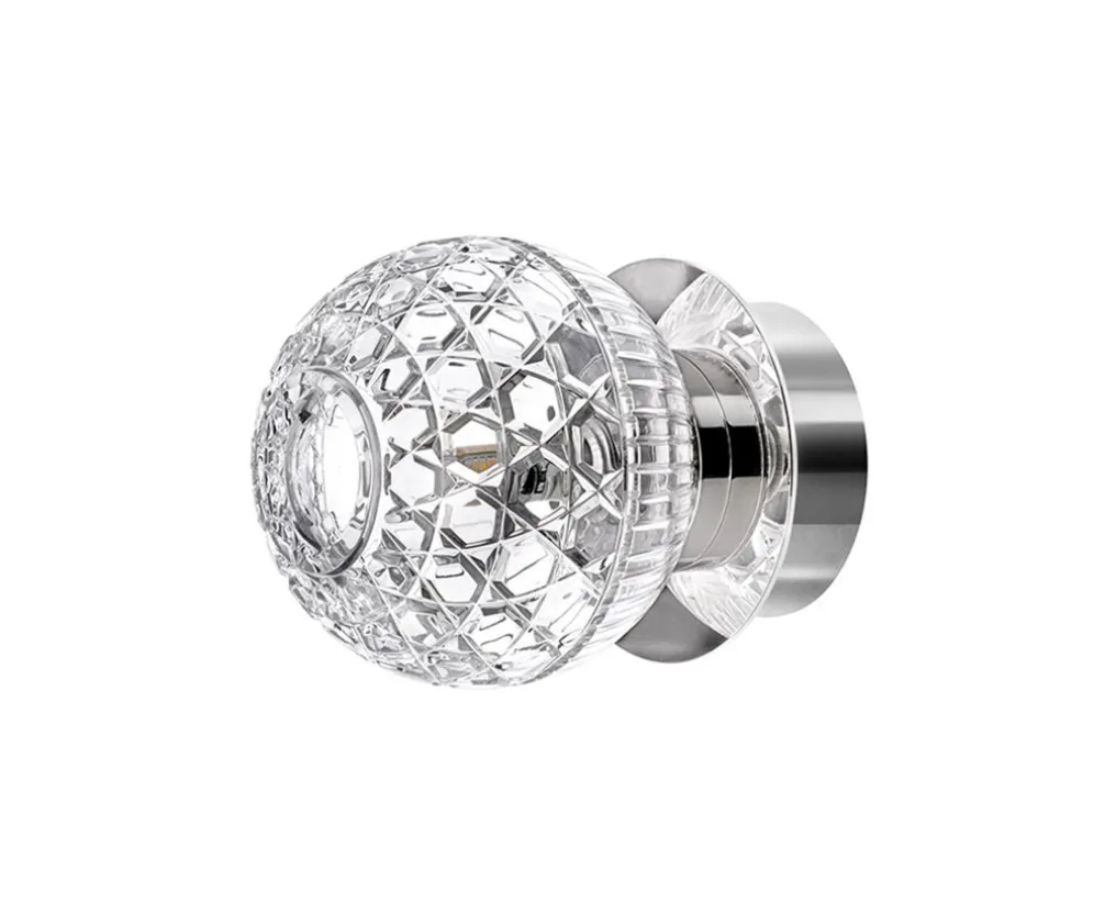 ROYAL 1L POLISHED STAINLESS STEEL FINISH IP44 SCONCE