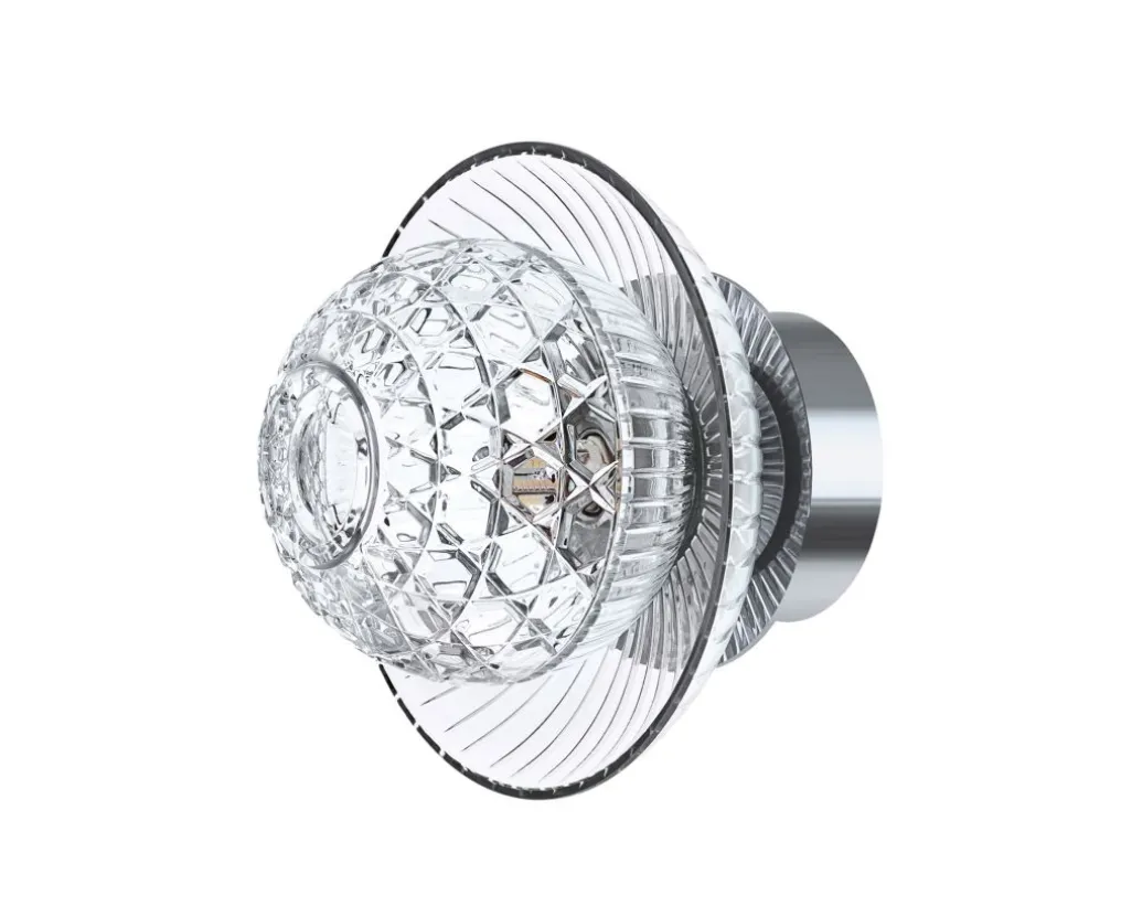 ROYAL 1L POLISHED STAINLESS STEEL FINISH IP44 SCONCE CUP