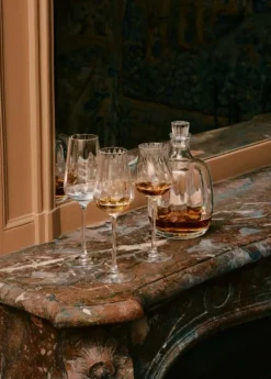Set of 2 Mature Spirits Glasses: Savor excellence with these refined glasses.