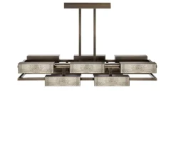 VIBRATION 10L 1400X850 BRONZE FINISH CHANDELIER