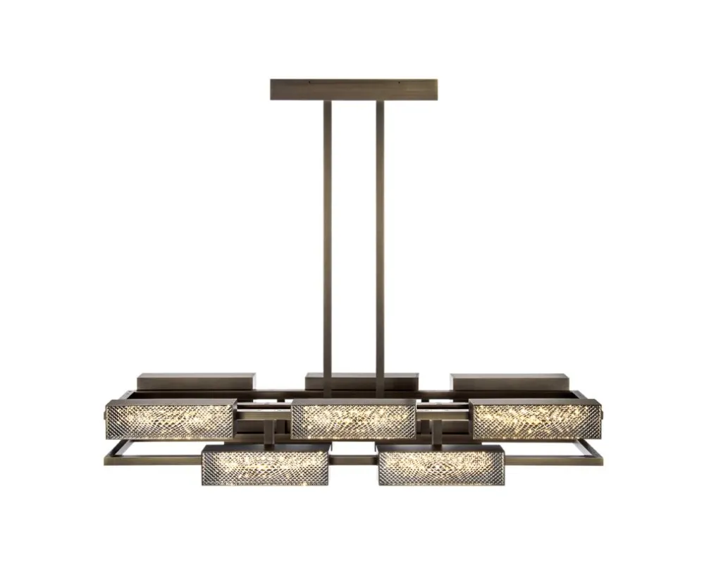 VIBRATION 10L 1400X1150 BRONZE FINISH CHANDELIER
