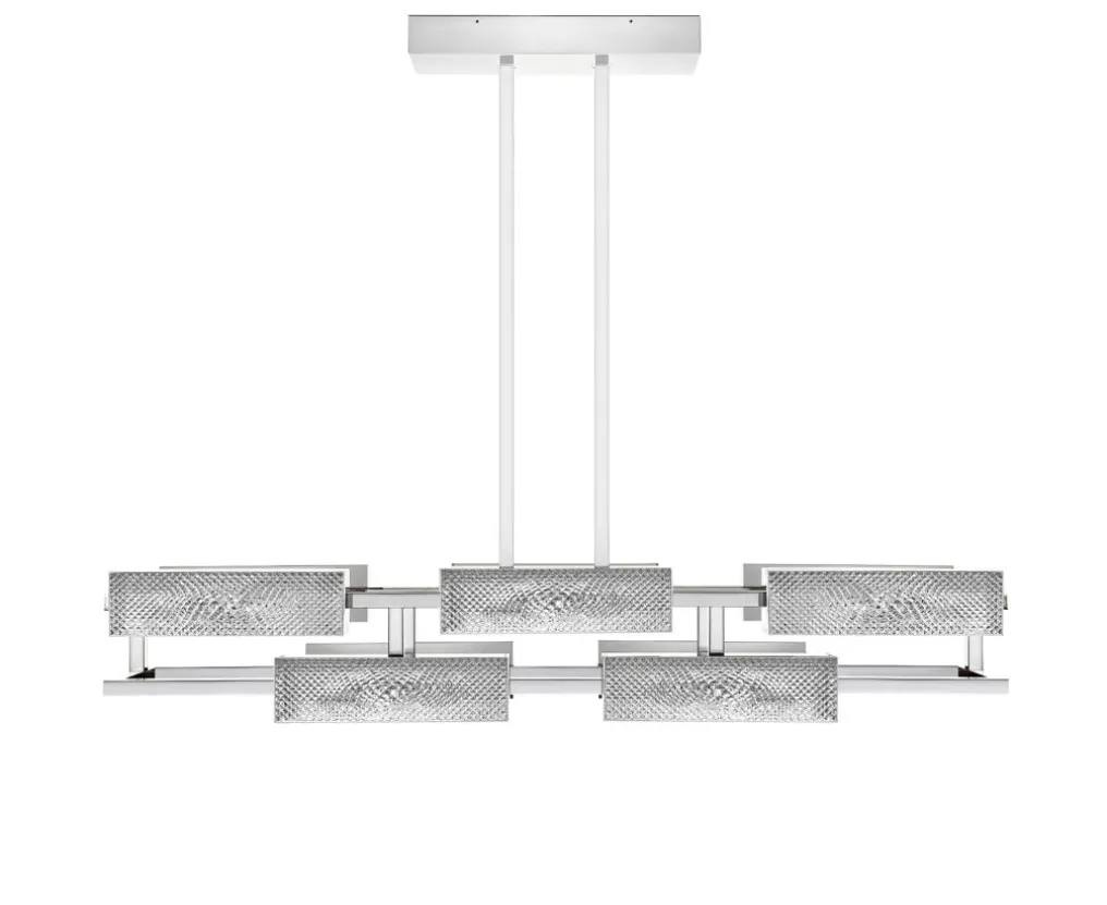 VIBRATION 10L 1400X1150 CHROME-PLATED FINISH CHANDELIER