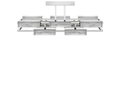VIBRATION 10L 1400X550 CHROME-PLATED FINISH CHANDELIER