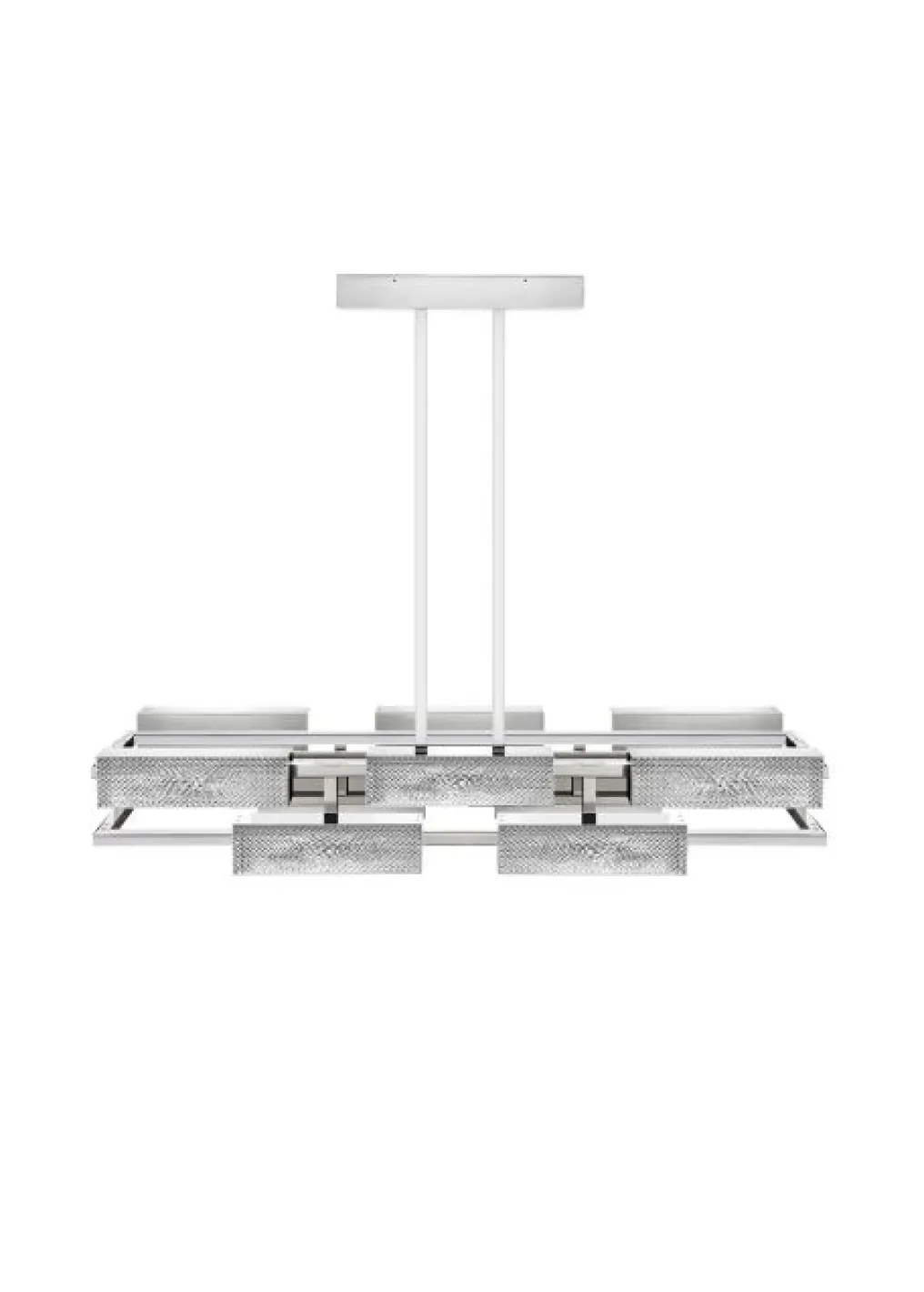 VIBRATION 10L 1400X1150 CHROME-PLATED FINISH CHANDELIER