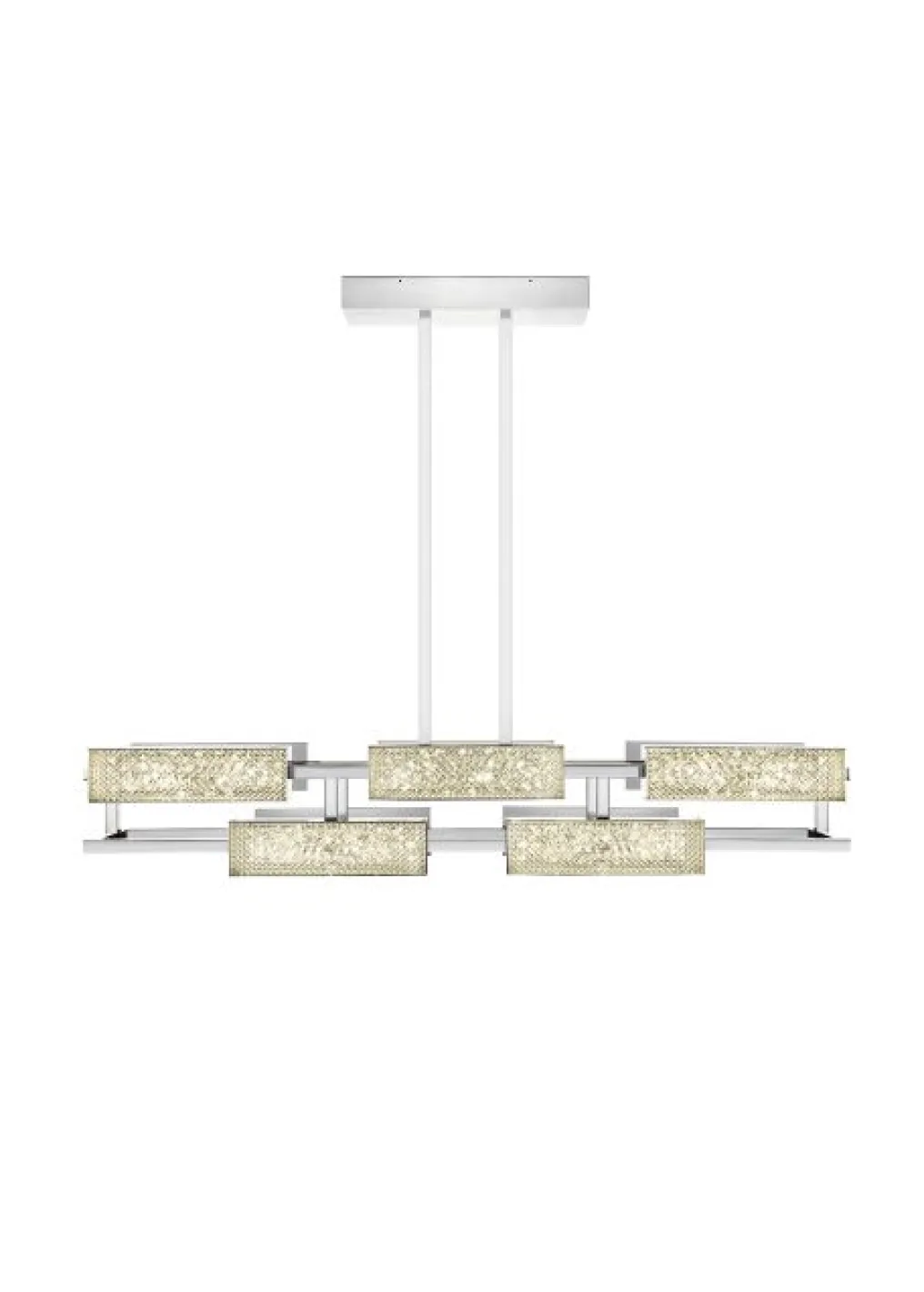 VIBRATION 10L 1400X1150 CHROME-PLATED FINISH CHANDELIER
