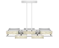 VIBRATION 10L 1400X1150 CHROME-PLATED FINISH CHANDELIER