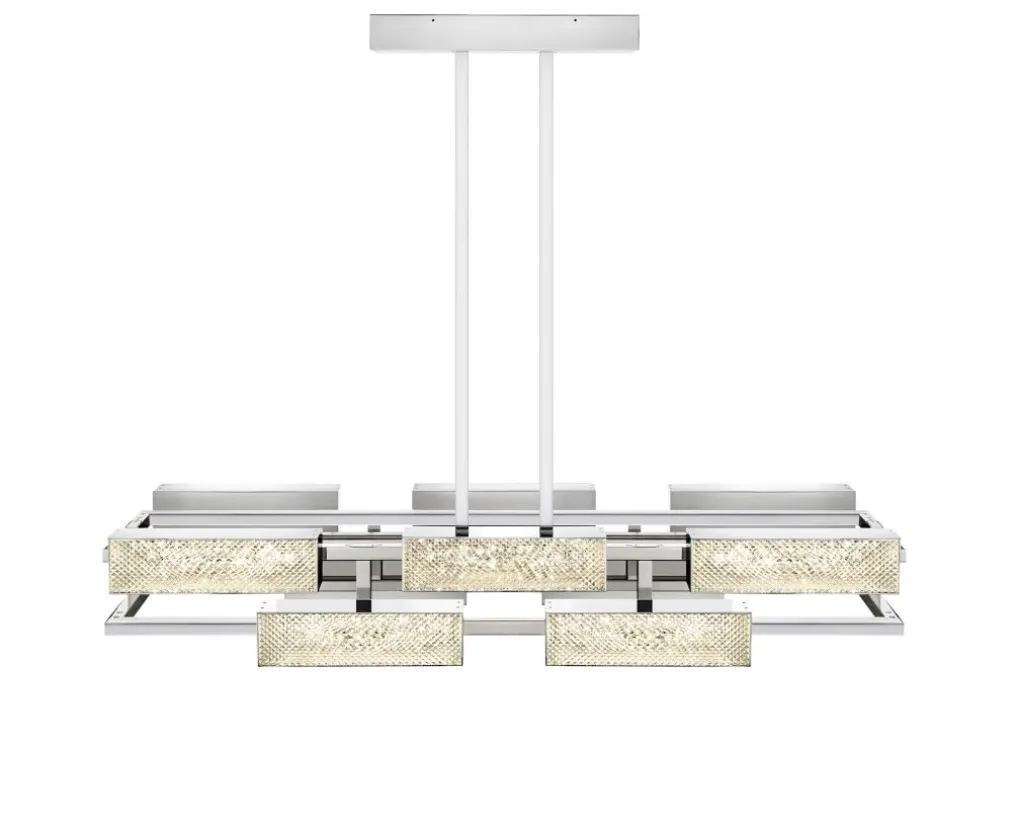 VIBRATION 10L 1400X1150 CHROME-PLATED FINISH CHANDELIER